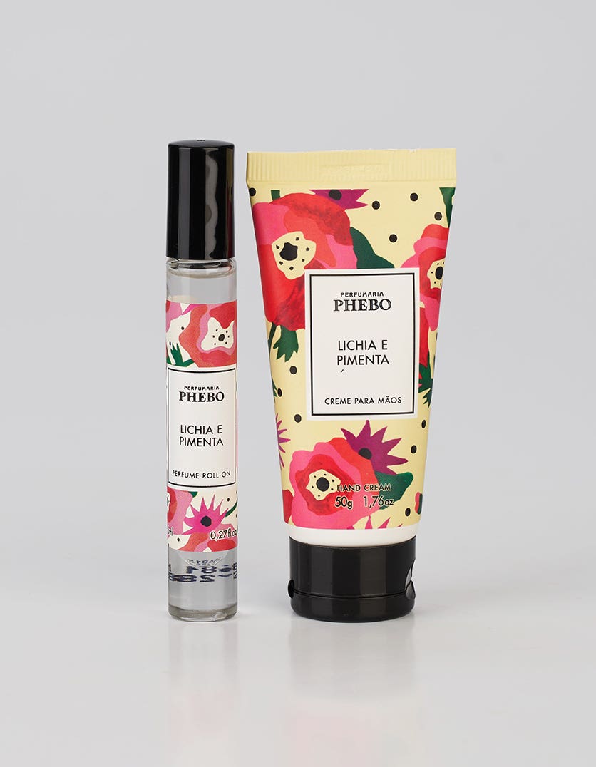 Kit Duo Miniperfume + Creme para Mãos Lichia & Pimenta