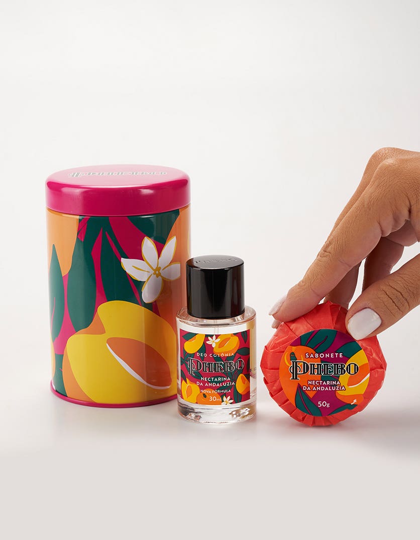 Kit Colônia & Sabonete em Barra Nectarina da Andaluzia