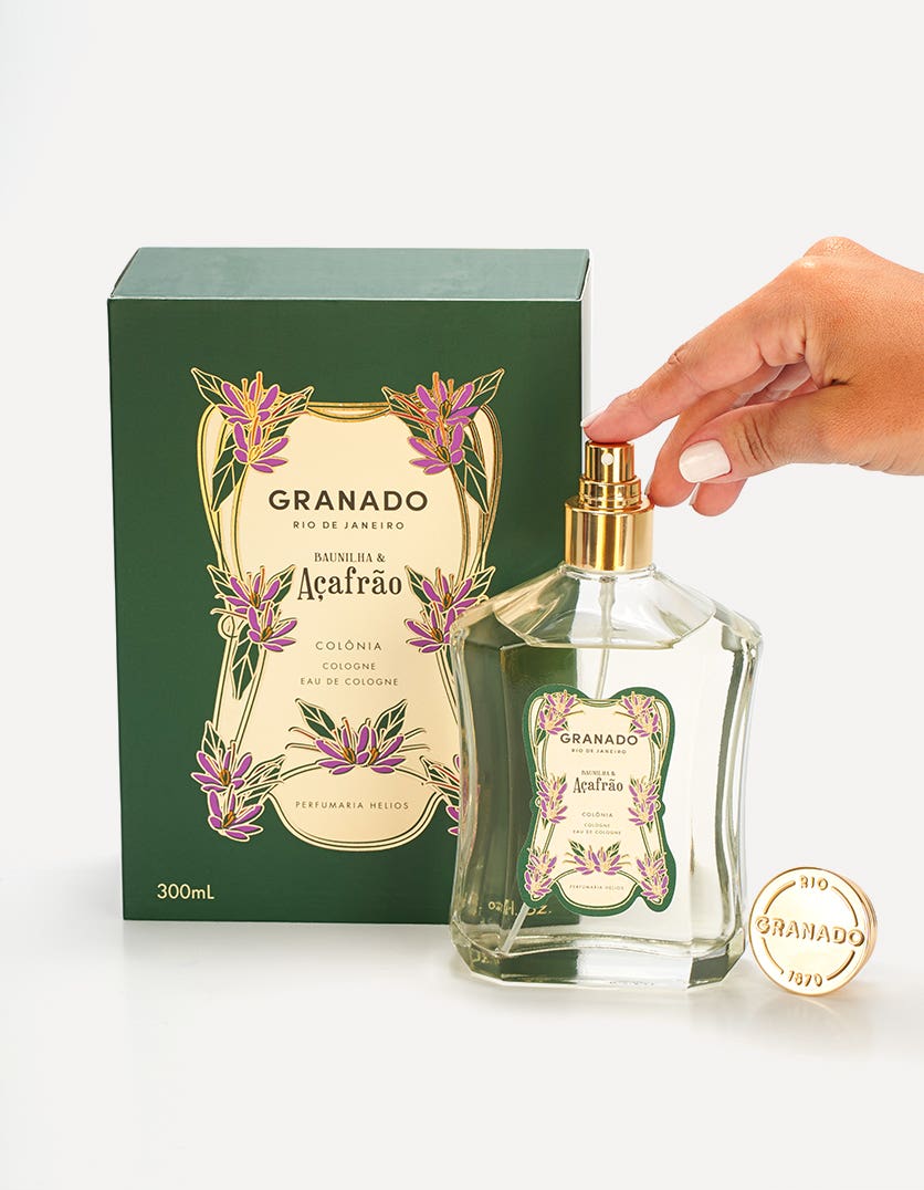 Colônia Baunilha e Açafrão 300ml